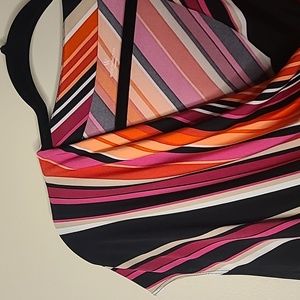 Worthington Womens Swirl Cowl Neck Top - 3X